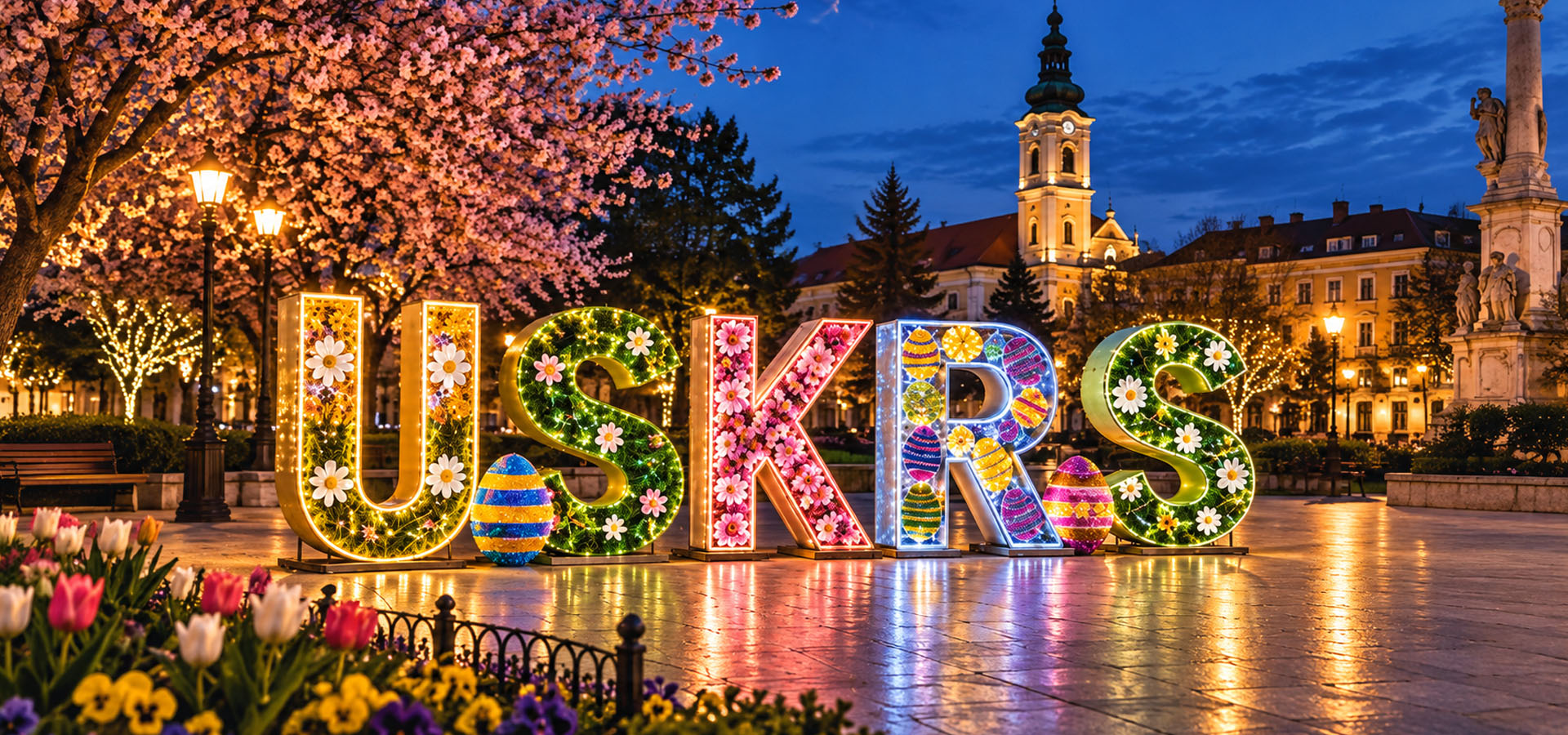 Uskrsne svjetlosne dekoracije